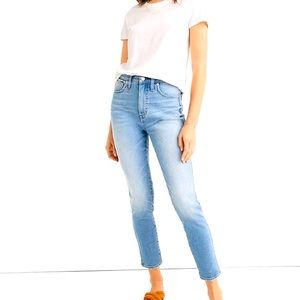 Madewell 10 inch high rise cropped skinny jeans